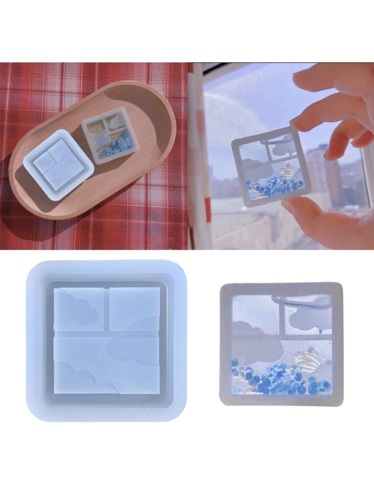 Resin Shaker Mold Quicksand Casting Epoxy Silicone Mold Resin Epoxy Jewelry Molds for Pendant Decoration Crafts