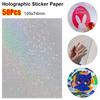 50Pcs Sand Stars Cold Lamination Film Overlay Film  For Cricut Stickers Trading Cards Photos