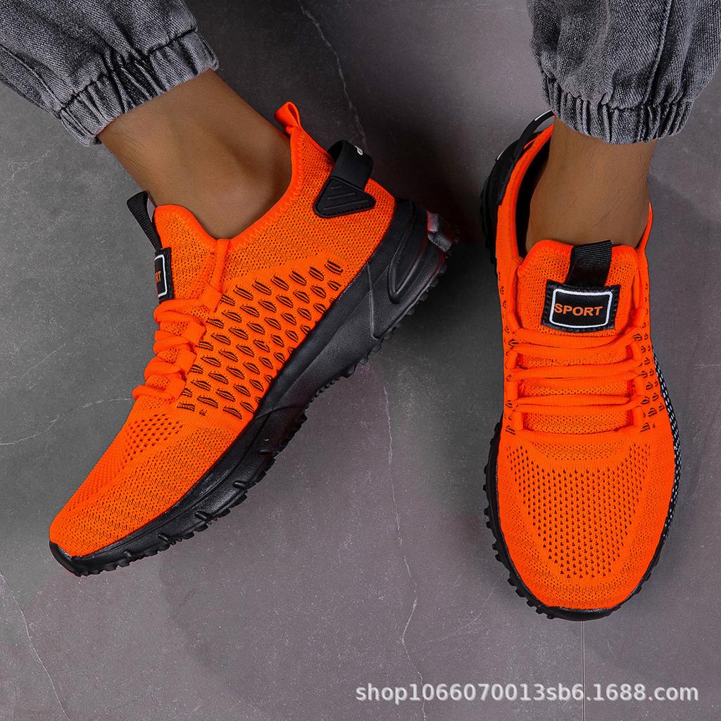 Men's casual sports shoes soft sole lightweight square dancing fitness shoes fashion travel dad shoes running shoes breathable