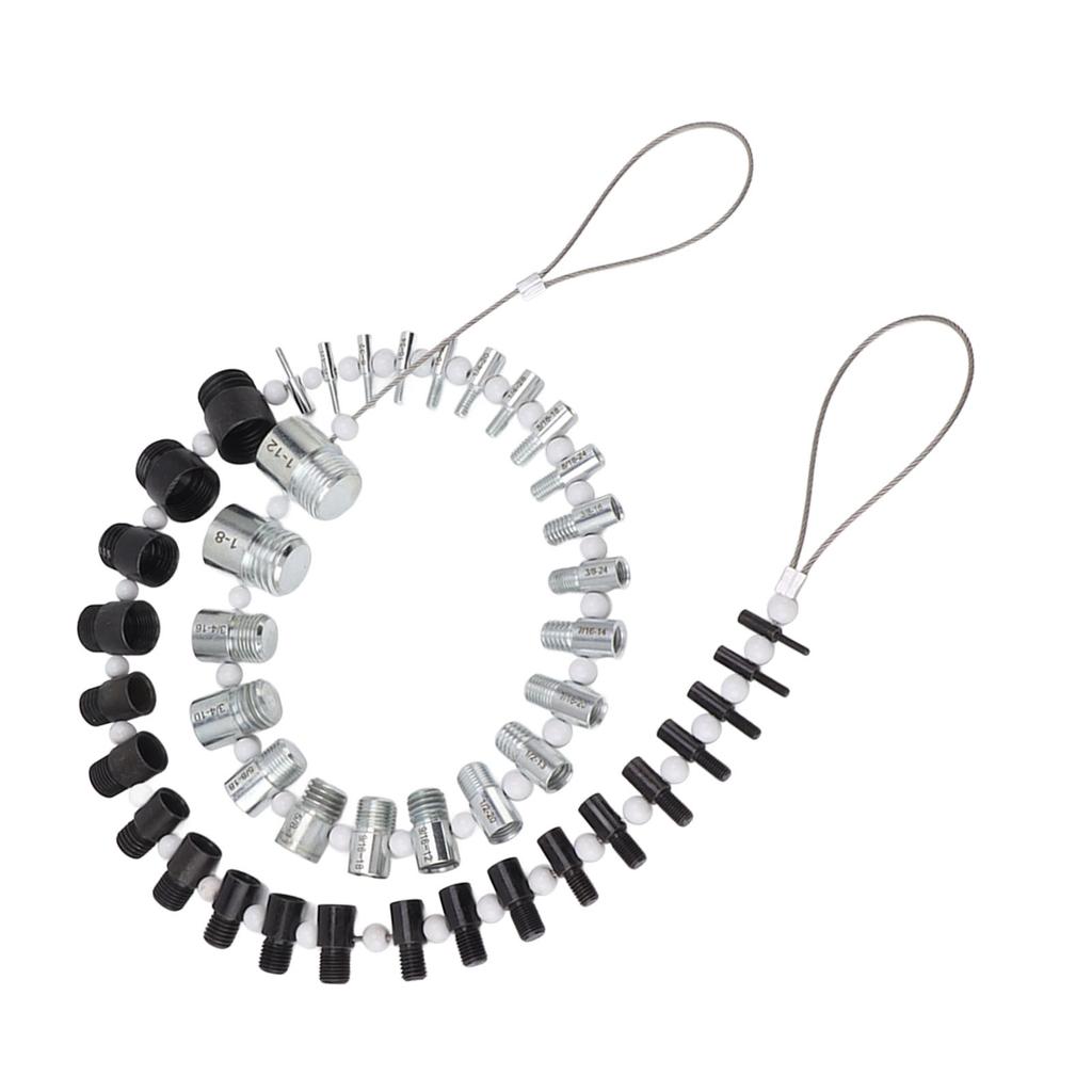 Nut and Bolt Thread Checker 44 Male Female Thread Identifier Gauges 23 Inch and 21 Metric Sizes