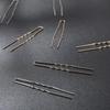 Elegant Gold and Silver U-Shaped Hairpins - High-End Accessories for Fashion-Forward Women