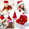 Adults Kids Christmas LED Light Hats Non-woven Fabric Santa Claus Xmas Hats Cap Merry Christmas New Year Party Decoration Gifts