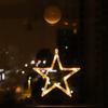 Christmas Lights Polaris Star Hanging Ornament LED Lights 3 AAA Battery Operated for Xmas Party Bedroom Winter New Year Outdoor Decor