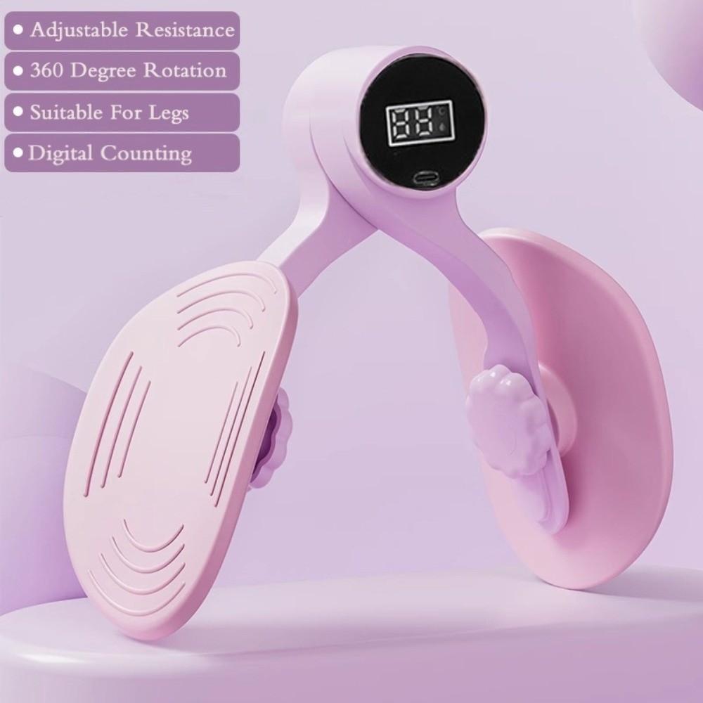 Non-Slip Thigh Master with Counter 360° Rotatable Kegel Exerciser Butt Training