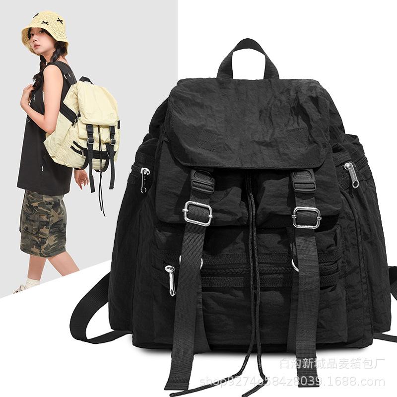 Trendy Brand New Hong Kong Style Fashion Couple Tooling Bag Backpack Large Capacity Harajuku Outdoor Backpack College Student Backpack