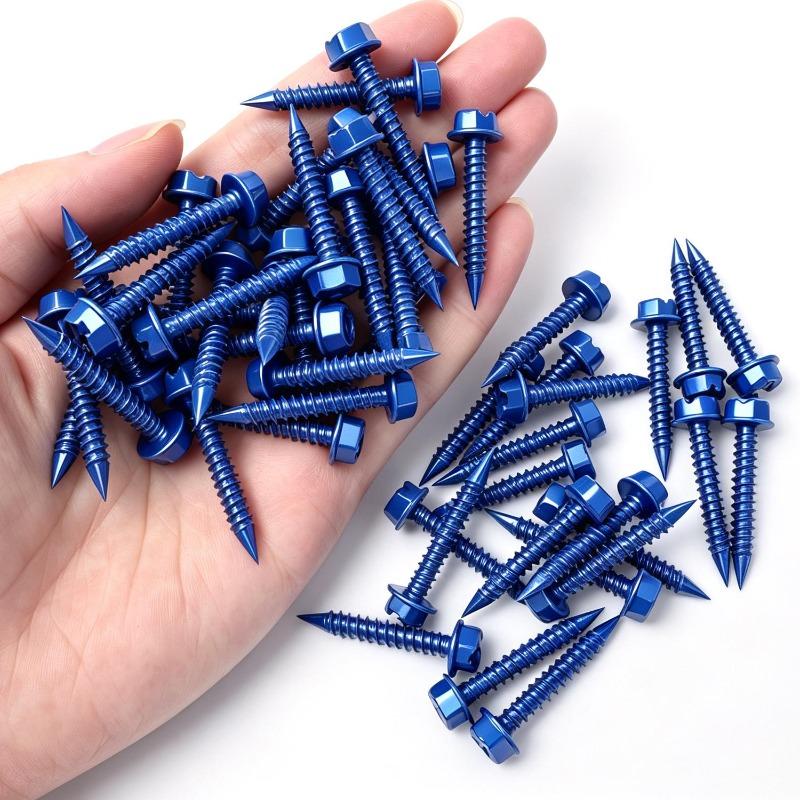 100/50pcs Self-tappingConcrete Screws Brick Masonry Fastening Carbon Steel Anti-rust Screws Home Woodworking Repair Accessories