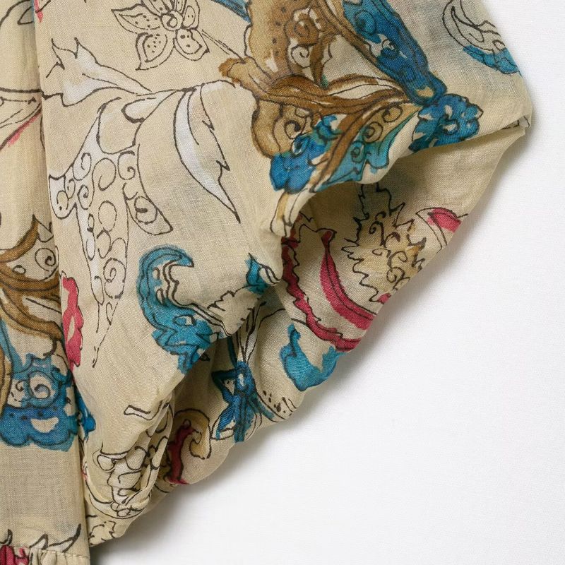 Kaslead New Women Clothes Western Style Fashion Simple Loose Print Dress 8190860 711