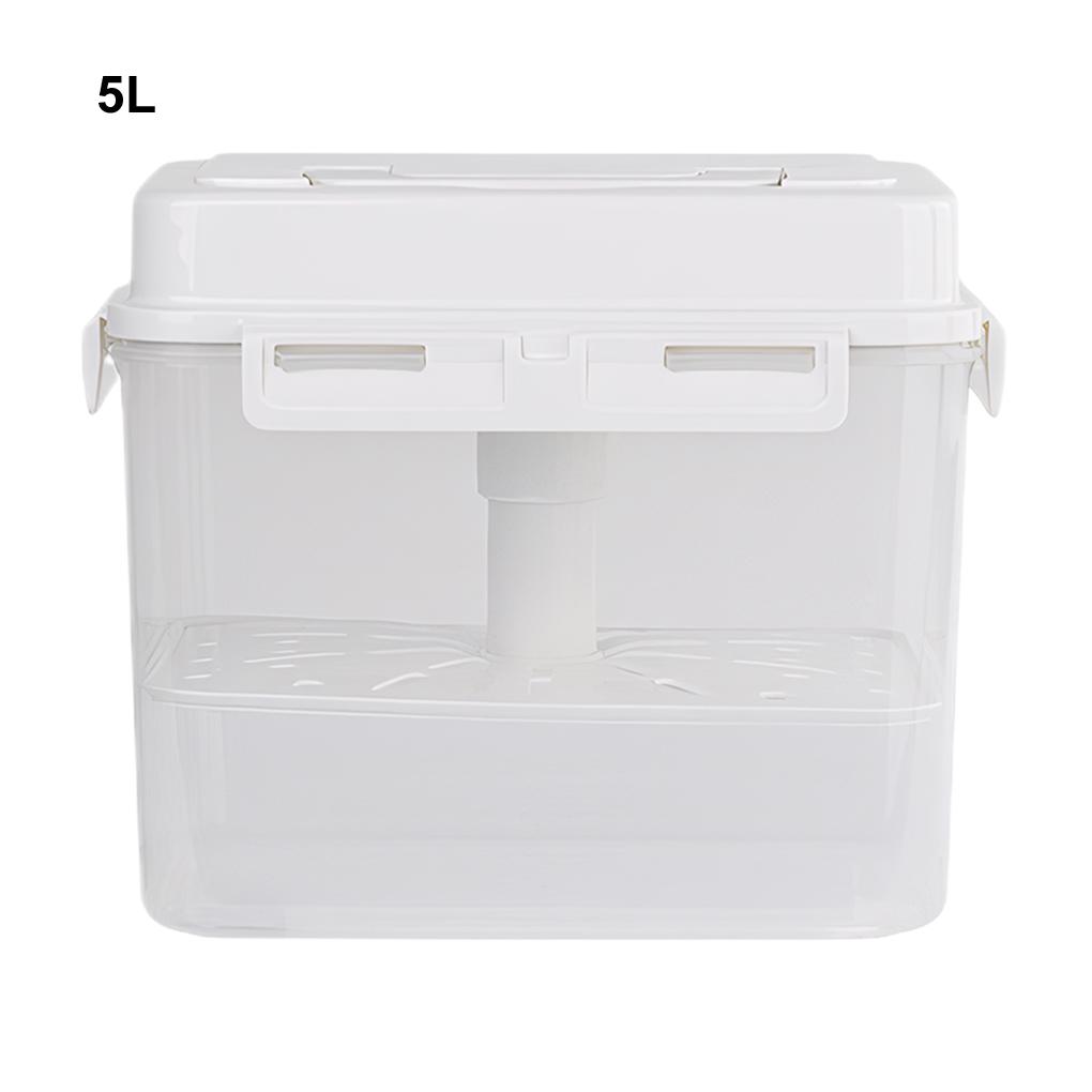 Pickle Jar with Press Plate Leakproof Kitchen Organizer Bins For Gherkin Sauerkraut Olive And Kimchi Storage Container