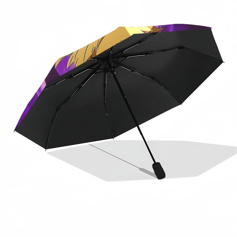 1pc Flame-Spider Design Automatic Folding Umbrella, Portable 3-Fold Design with Iron Frame, Perfect for Outdoor Use, Festive Gifts, Travel, Daily Use,