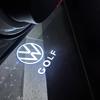 BHMTQ1 Car Door HD Welcome Light LED Laser Projector Induction Lamp For Volkswagen Lavida Touran Caddy VW Beetle Bora Golf Accessories