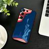 Чехол для телефона Статуя Свободы Флаг США Америка Для Samsung S26,S25,S24,S23,S22,S21,S20,Ultra,Plus,FE Черный Мягкий Чехол
