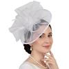 Изящная Фата-Заколка Fascinator Повязка на Голову Для Свадеб, Вечеринок И Особых Случаев Несколько Стильных Цветов
