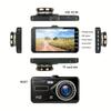 4 Inch Touch Screen Car DVR Dash Camera 1080P Front Camera Wide Angle Auto Recording Driving Recorder With Parking Monitoring Dashcam