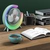 Colorful Small Electric Fan USB Rechargeable Cooling Fan  For Household Dormitory