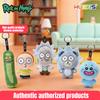 Официальные плюшевые брелоки Rick And Morty HUGKIS, мягкая игрушка-подвеска для сумки, рюкзака, коллекционные предметы, подарки для детей, взрослых, фанатов