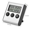 Digital Kitchen Timer Desktop Wall Mounted Timer Alarm Clock With Loud Alarm Big Digit