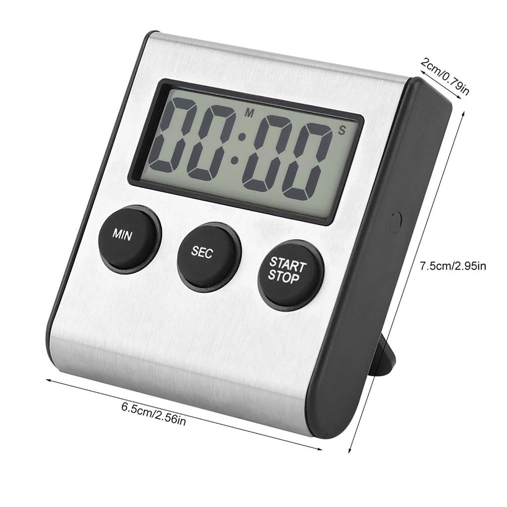 Digital Kitchen Timer Desktop Wall Mounted Timer Alarm Clock With Loud Alarm Big Digit