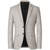 Пиджак мужской повседневный костюм весенний тонкий средний возраст одинарный костюм верх не глажка мужская куртка