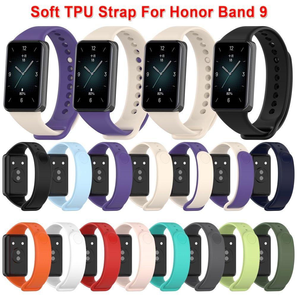 Replacement Wristband Watchband Bracelet Soft TPU Strap for Honor Band 9