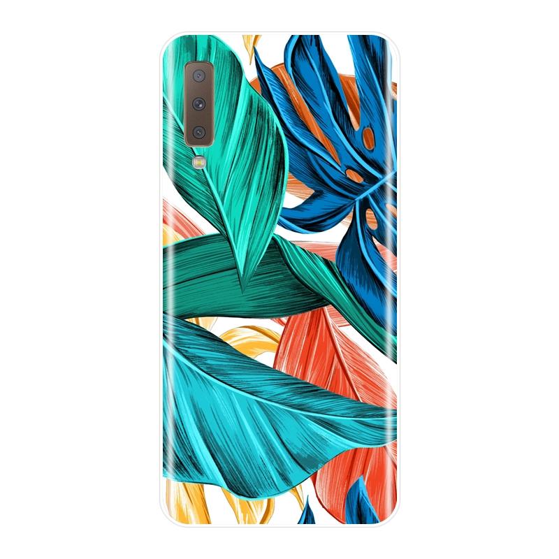 Чехол для телефона с эстетическим цветком и цветочным рисунком для Samsung Galaxy A3 A5 A7 2016 2017, задняя крышка для Samsung Galaxy A5 A7 2018 A6 A8 Plus