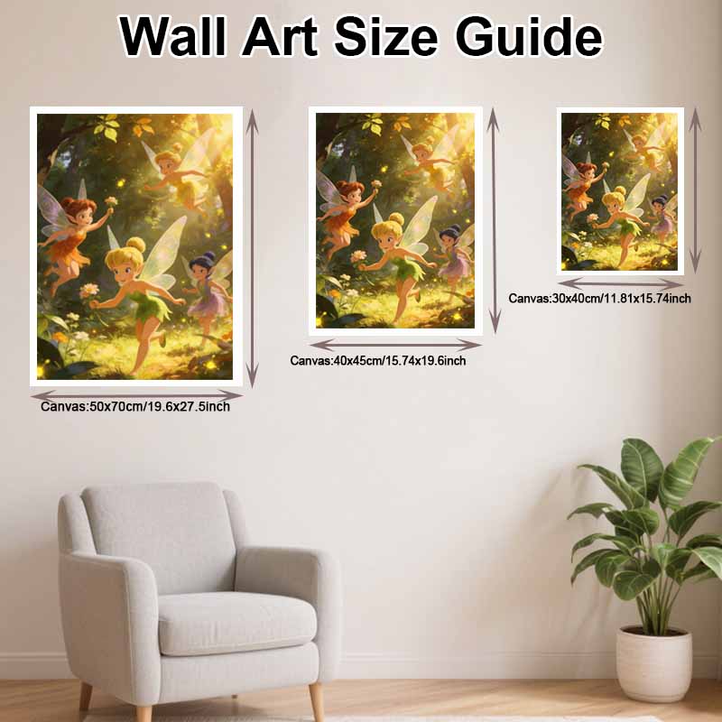 Disney Tinker Bell Fairies Diamond Painting Art Kit Handmade DIY5D Home Decor Gift