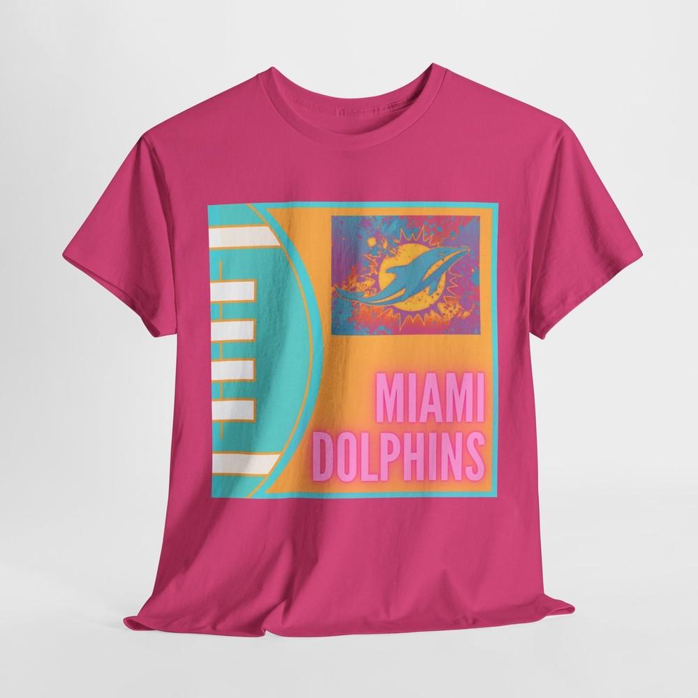 Унисекс футболка из плотного хлопка Miami Dolphins Унисекс футболка