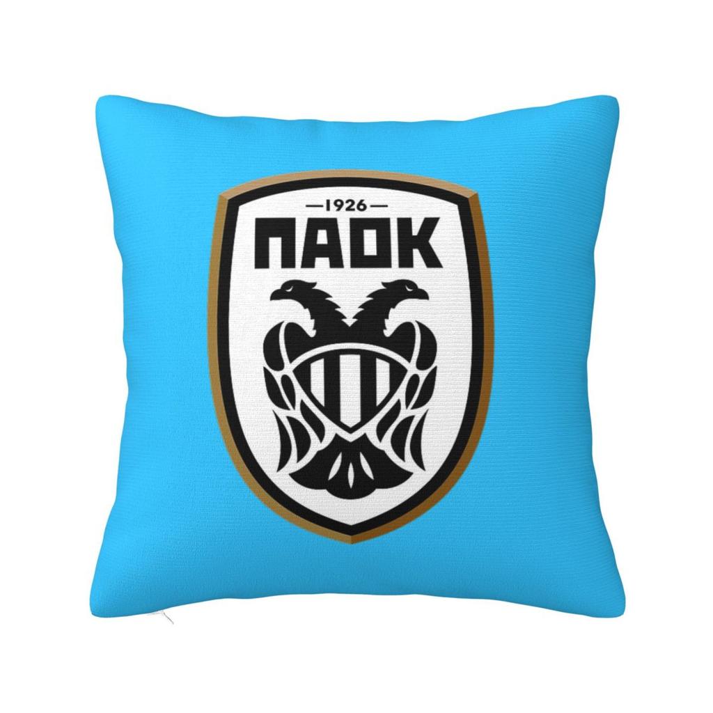 PAOK Греческий Футбол Спортивные Фанаты Из Салоник Площадь Наволочка Чехол для Подушки Чехол для Подушки Покрывало для Дивана Дома
