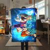 1 шт. Фланелевое одеяло с принтом Dragon Ball Super, Высокое качество, Для всех сезонов, Декор для дома, Тепло и уют, Идеально для рождественских подарков