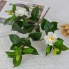Plastic Artificial Camellia Flowers Real Touch Fake Flower  Shop Hotel Decoration