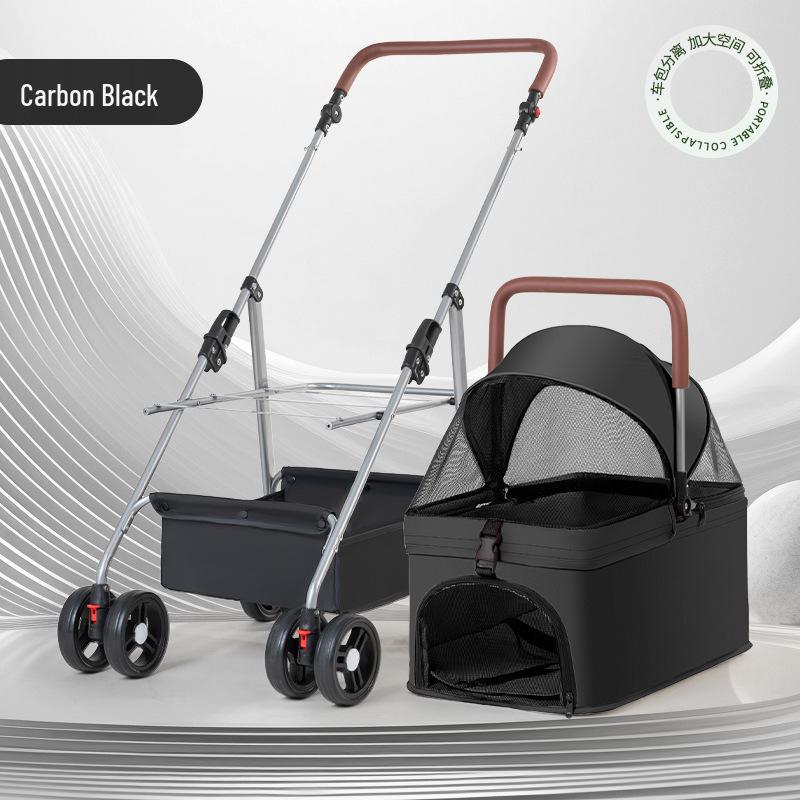 Compact Foldable Pet Stroller for Dogs and Cats