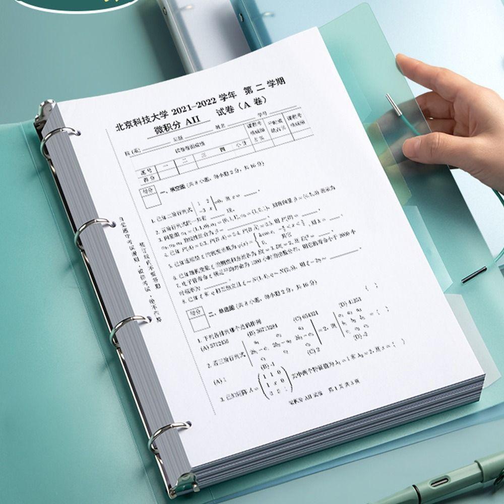 A4/A5/B5 Binder Storage Booklet Loose Leaf Fil Bag High Quality Photo Album  Office