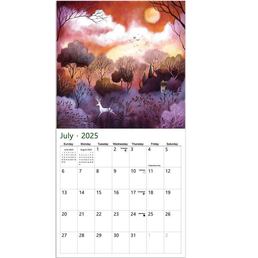 Подвесной календарь на 2025 год, Календарь 'Лесная сказка', Настольный календарь 'Богиня-воительница', Подарок