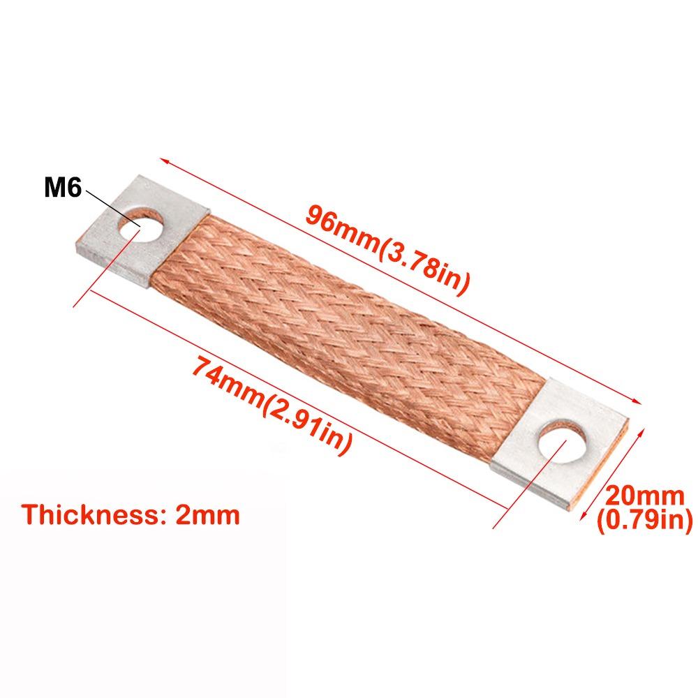 New 230Ah 280Ah Battery Cells Connector 2mm M6 Posts Straps Copper Connecter Copper Bar