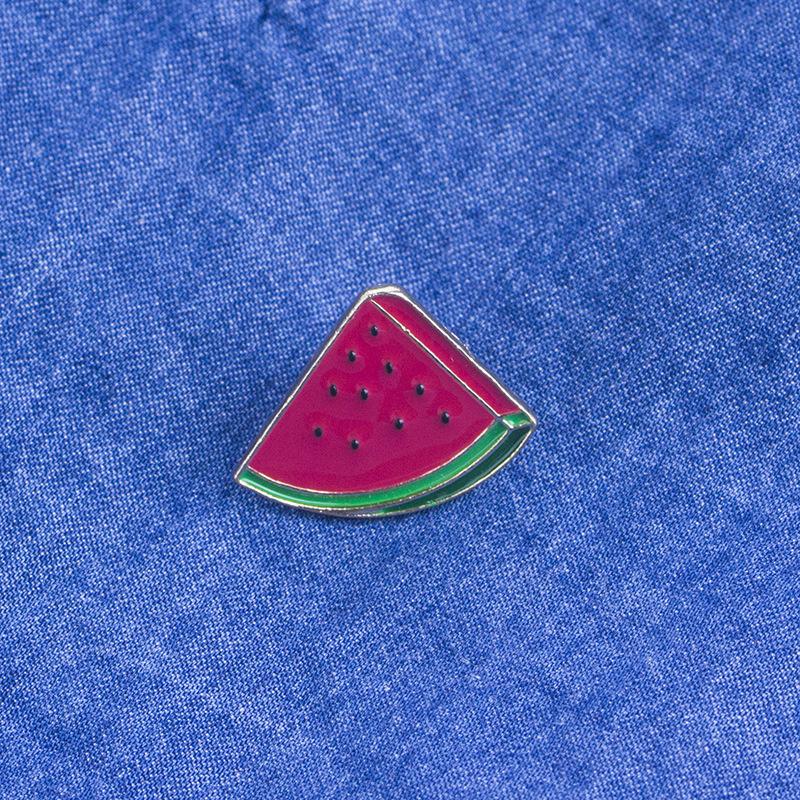 Креативные милые броши в виде арбуза, мультяшные фрукты, эмалированные значки, куртки, рубашки, сумки, значки на лацканы, аксессуары для одежды, подарки