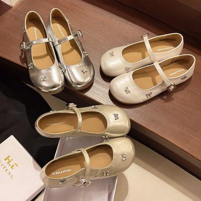 Балетки женские летние 2025 новые с мелким вырезом, ремешком-перемычкой, туфли Мэри Джейн, мягкая подошва, под юбку, одинарные туфли