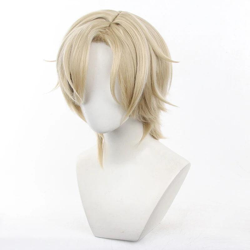 Парик для косплея из авантюрина, длина 40 см, цвет хаки, игровой парик из авантюрина, термостойкие синтетические волосы, парики для ролевых игр + шапочка для парика