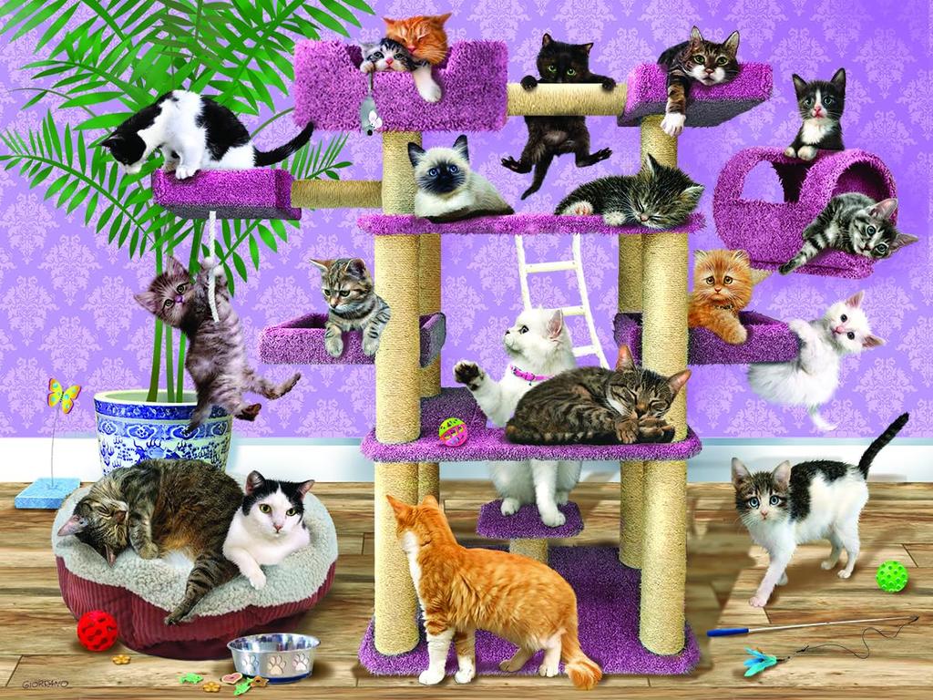 Дерево для кошек Yamasan Prime 3D Боб Джордано Готовое 61 x 46 см 500 деталей 10461, Размер /