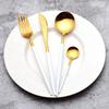 4pcs Cutlery Set Non-slip Smooth Edge Comfortable Grip 304 Stainless Steel Knife Fork Set Ideal For Home Restaurant