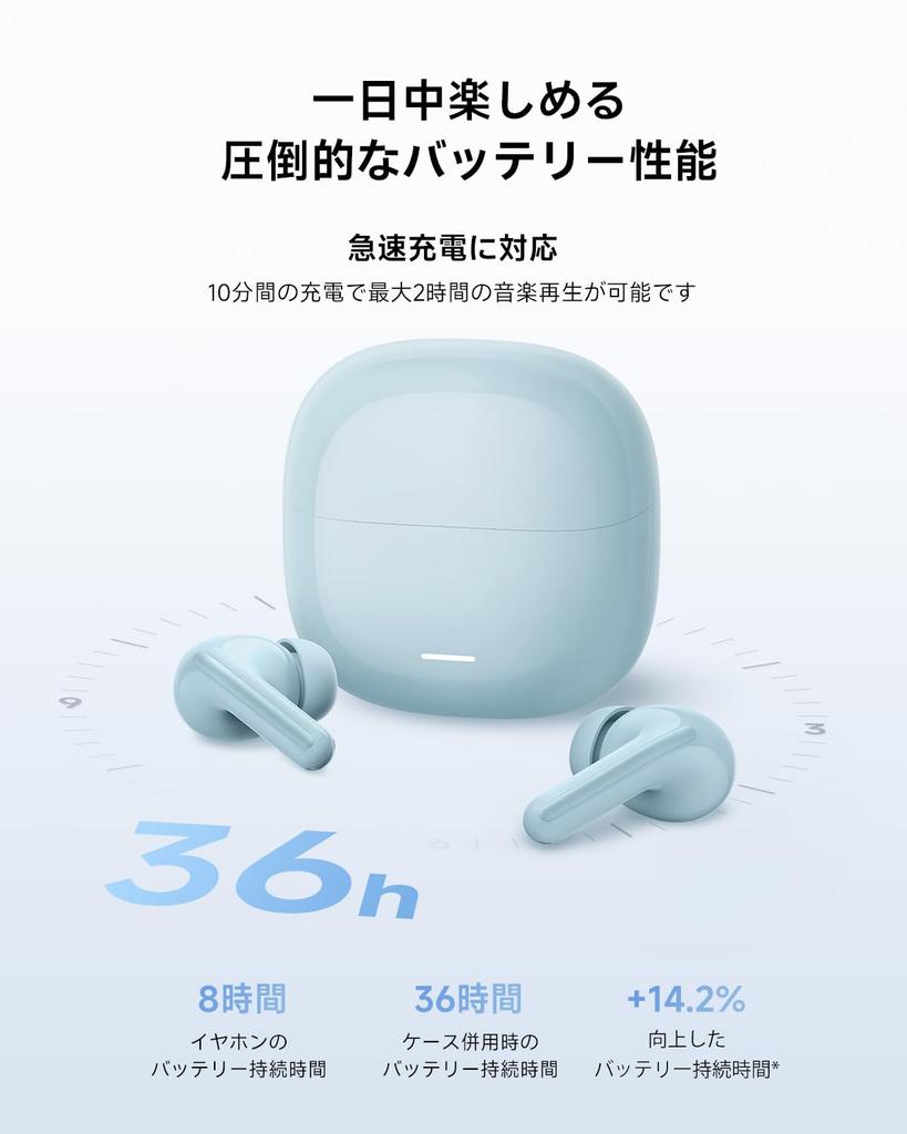 Xiaomi Redmi Buds 8 Lite Wireless Earphones ANC Noise Cancelling 12.4mm Driver Bluetooth 5.4 Fast Charging Compact Blue