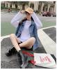Весна/Осень 2023 Корейский стиль Свободный джинсовый жилет для студенток