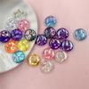 20pcs 12mm Round Solid Color Mobile Phone Chain Loose Button Beads DIY Bracelet Multi-cut Acrylic DIY Handmade Materials Accessories