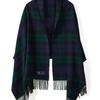 ABRAHAM MOON Merino Wool Shawl 70cm - Black Watch