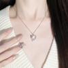 Original Butterfly Necklace Women's Light Luxury Niche Design Sense Imitation Pearl Zircon Stainless Steel Collarbone Chain