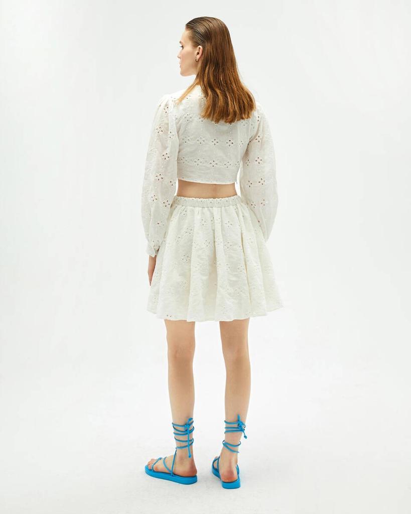 White Embroidery Skirt