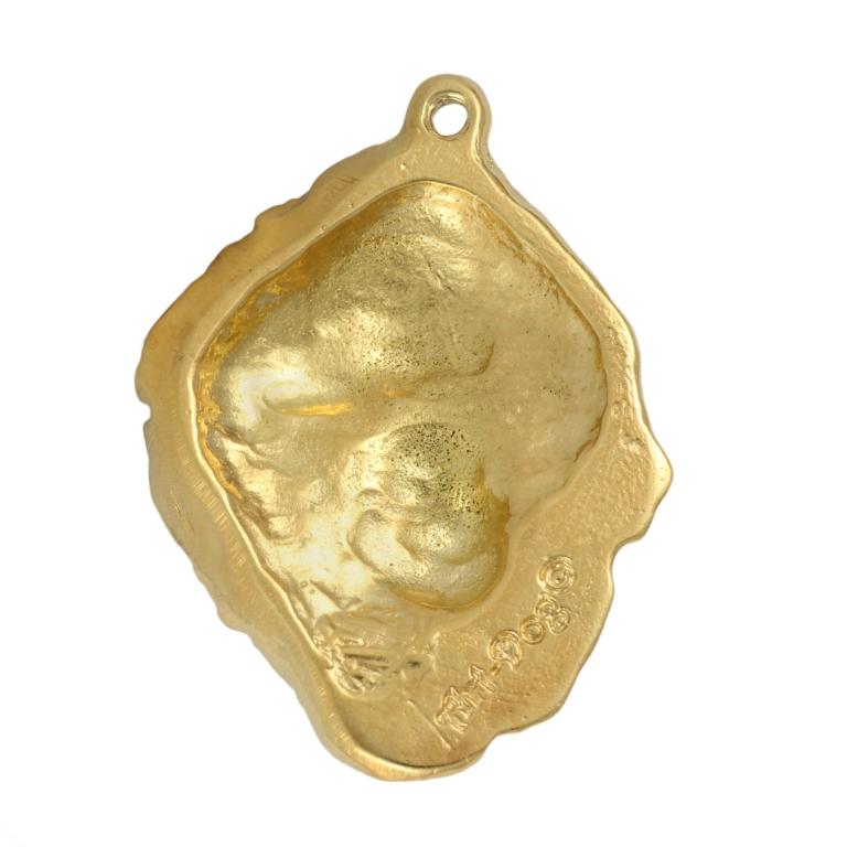 Tibetan Mastiff, Do khyi - necklace with a dog in a gift box, gold-plated pendant for a dog lover, striking jewelry by Art-Dog