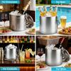 Stainless Steel Ice Bucket with Lid And Tongs 2/3L Large Capacity Double Wall Insulated Ice Bucket for Parties Wine Champagne Cocktails Home Bar
