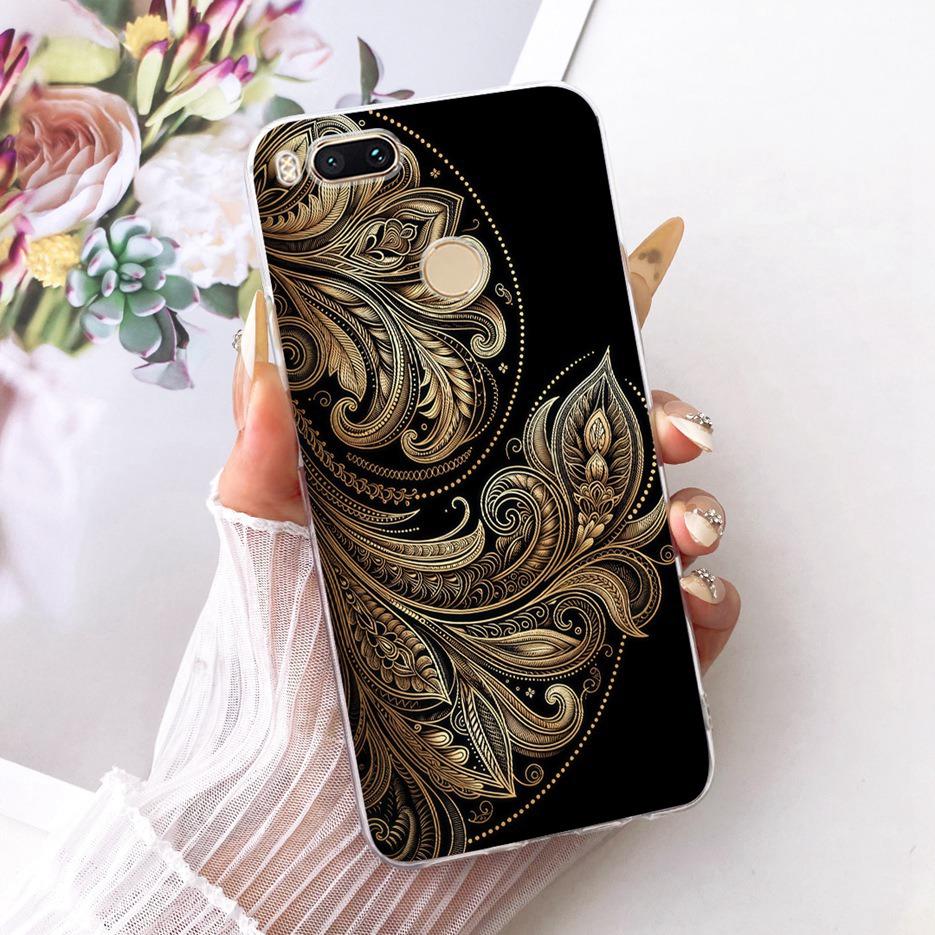 For Xiaomi Mi A1 Case Mi5X Luxury Flowers Butterfly Painted Cover Soft Silicone Phone Case For Xiaomi Mi 5X MiA1 Back Cover Bags