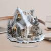 Winter Snow House Acrylic Decoration 2D Flat Nativity Scene Table Sign Christmas