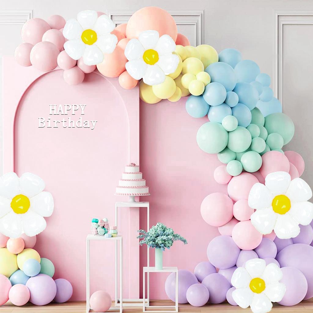 Colorful Macarons Balloon Garland Arch 1st Birthday Party Decoration Kids Wedding Birthday Latex Balloon Baby Shower Boy Girl