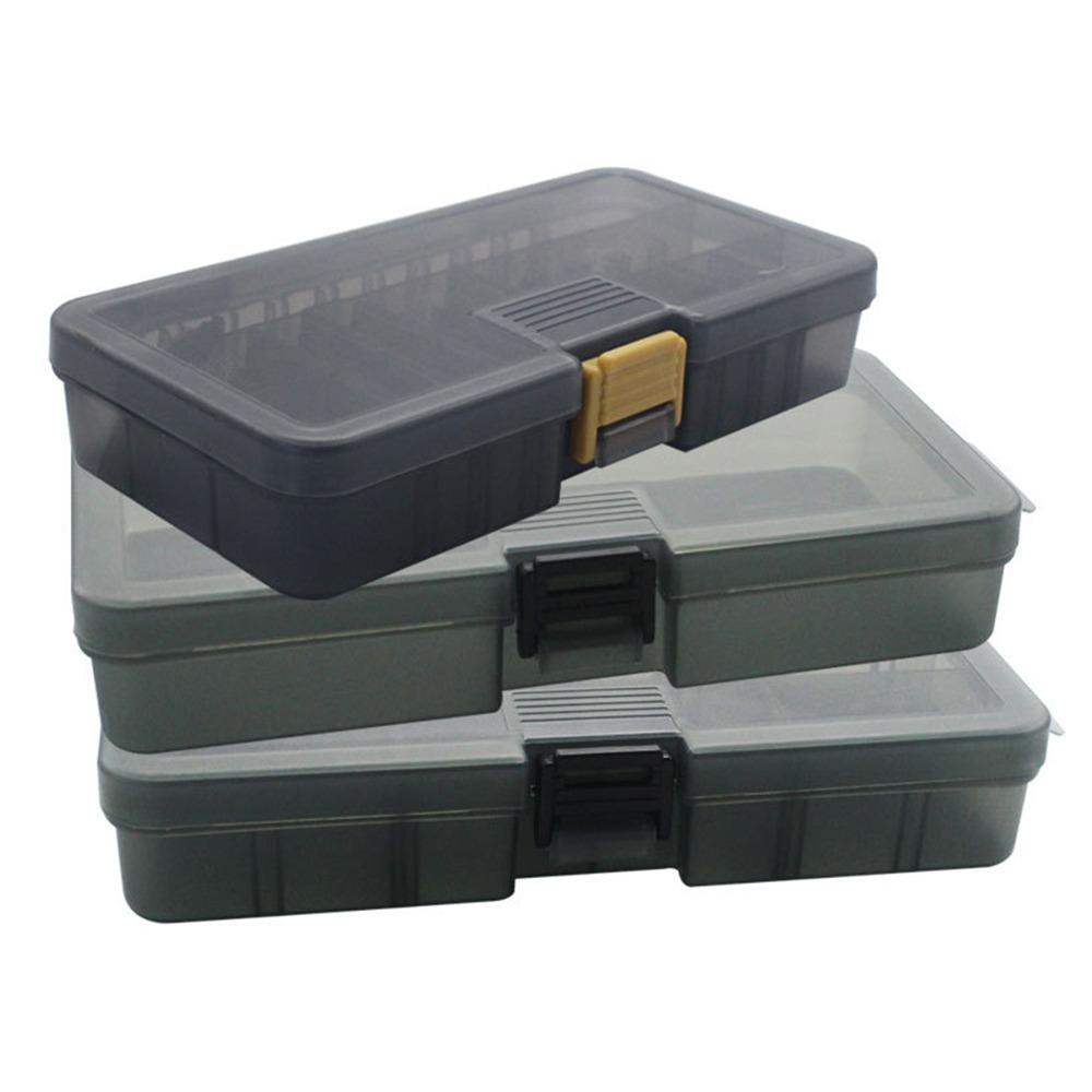 2PCS Clear Transparent Lid Fishing Lure Storage Case Fishing Lure Box for Anglers